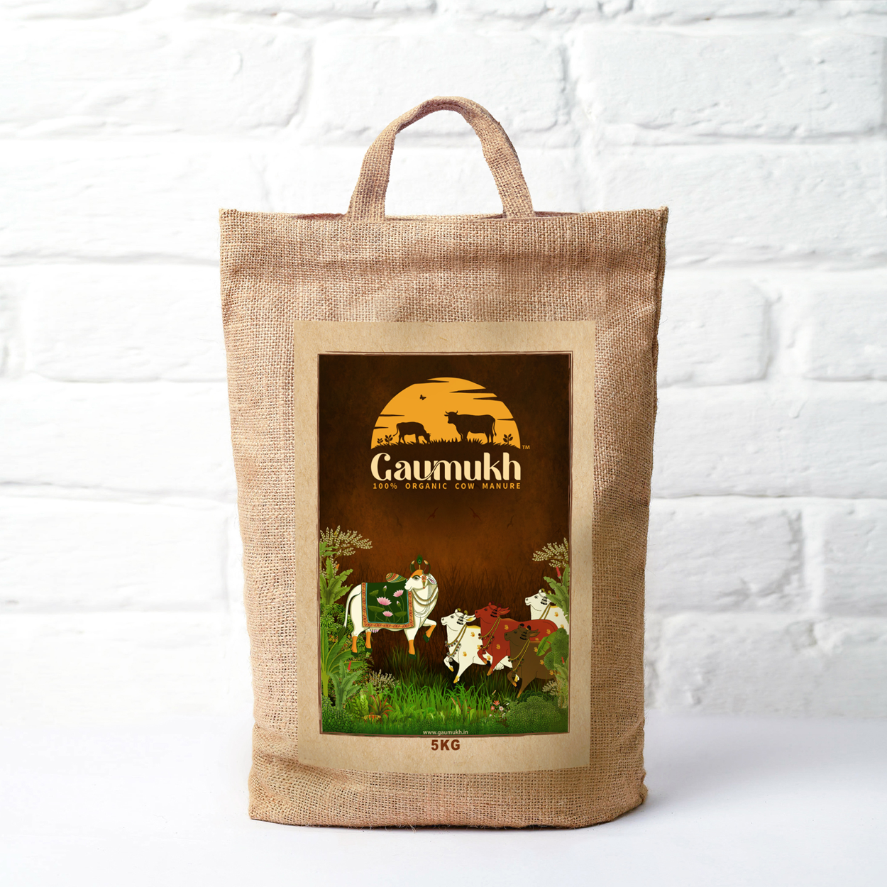 100% organic cow dung dry manure compost 5KG